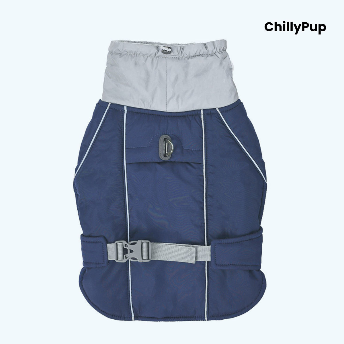 All-Weather Adventure Dog Coat on a white background with ChillyPup branding